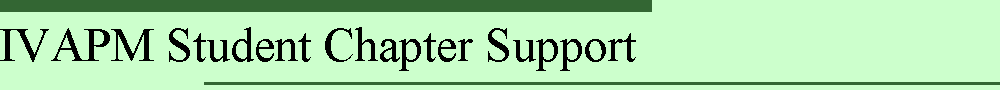 IVAPM Student Chapter Support